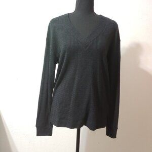 Bobi Los Angeles V Neck Long Sleeve Top